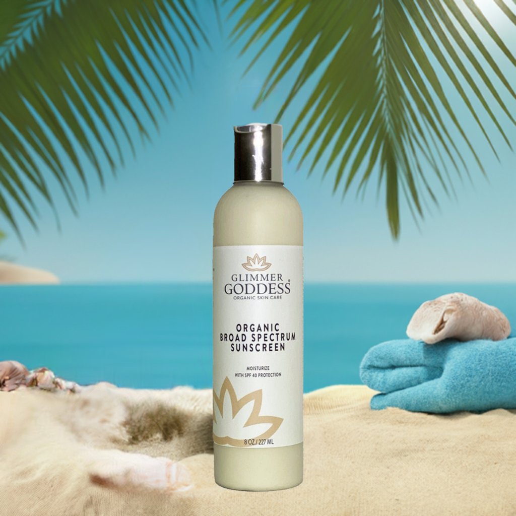 Organic reef-safe sunscreen SPF 40 in white squeeze tube bottle with natural pomegranate ingredients. — view 3