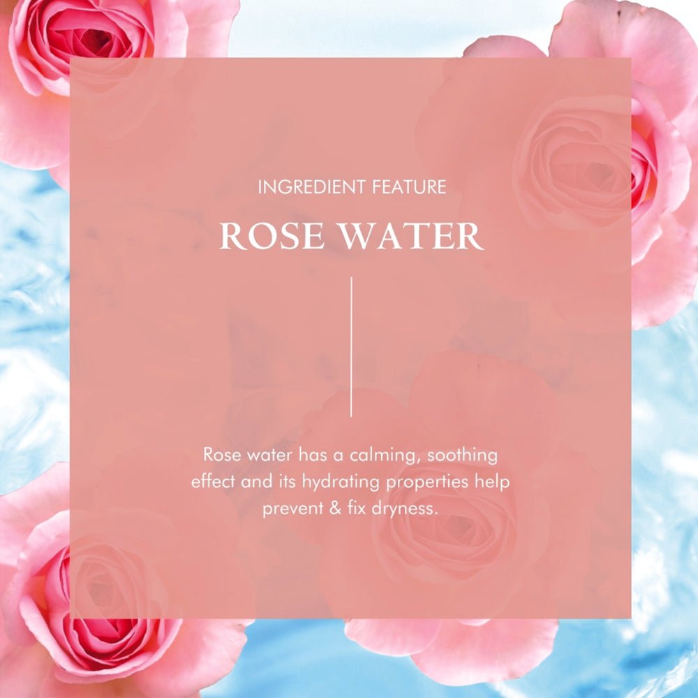 Organic rose water facial toner spray bottle with citrus twist, witch hazel, and aloe vera. — view 3