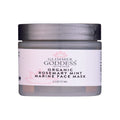 Organic rosemary mint algae face mask in a jar with bentonite clay and seaweed ingredients