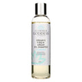 Bottle of organic sulfate-free argan oil shampoo for hair repair and frizz control