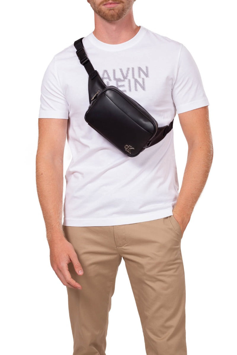 CALVIN KLEIN JEANS - Men's monogram crossbody pouch