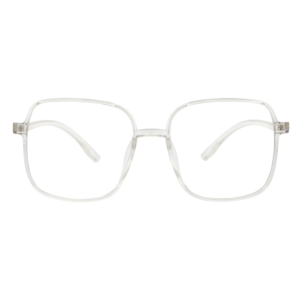 OTAKU - Large Square Glasses Crystal Frame Clear Lens-2