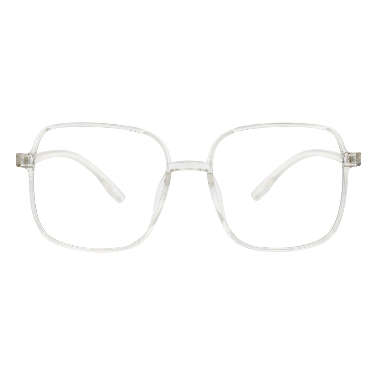 OTAKU - Large Square Glasses Crystal Frame Clear Lens-2