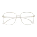 OTAKU - Large Square Glasses Crystal Frame Clear Lens-0