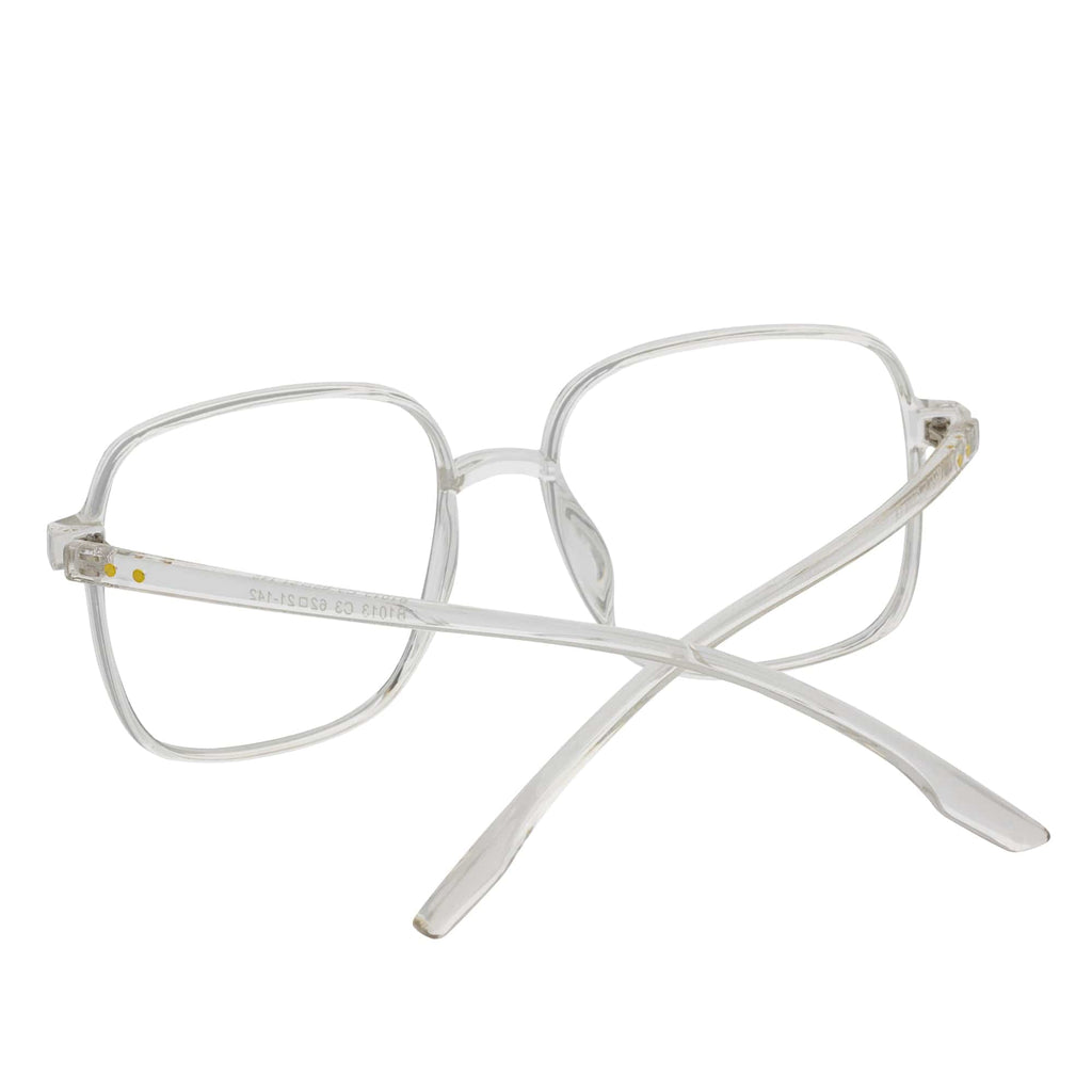 OTAKU - Large Square Glasses Crystal Frame Clear Lens-4