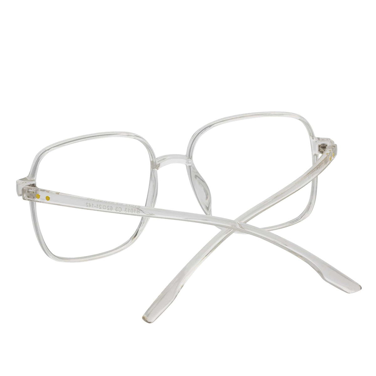 OTAKU - Large Square Glasses Crystal Frame Clear Lens-4