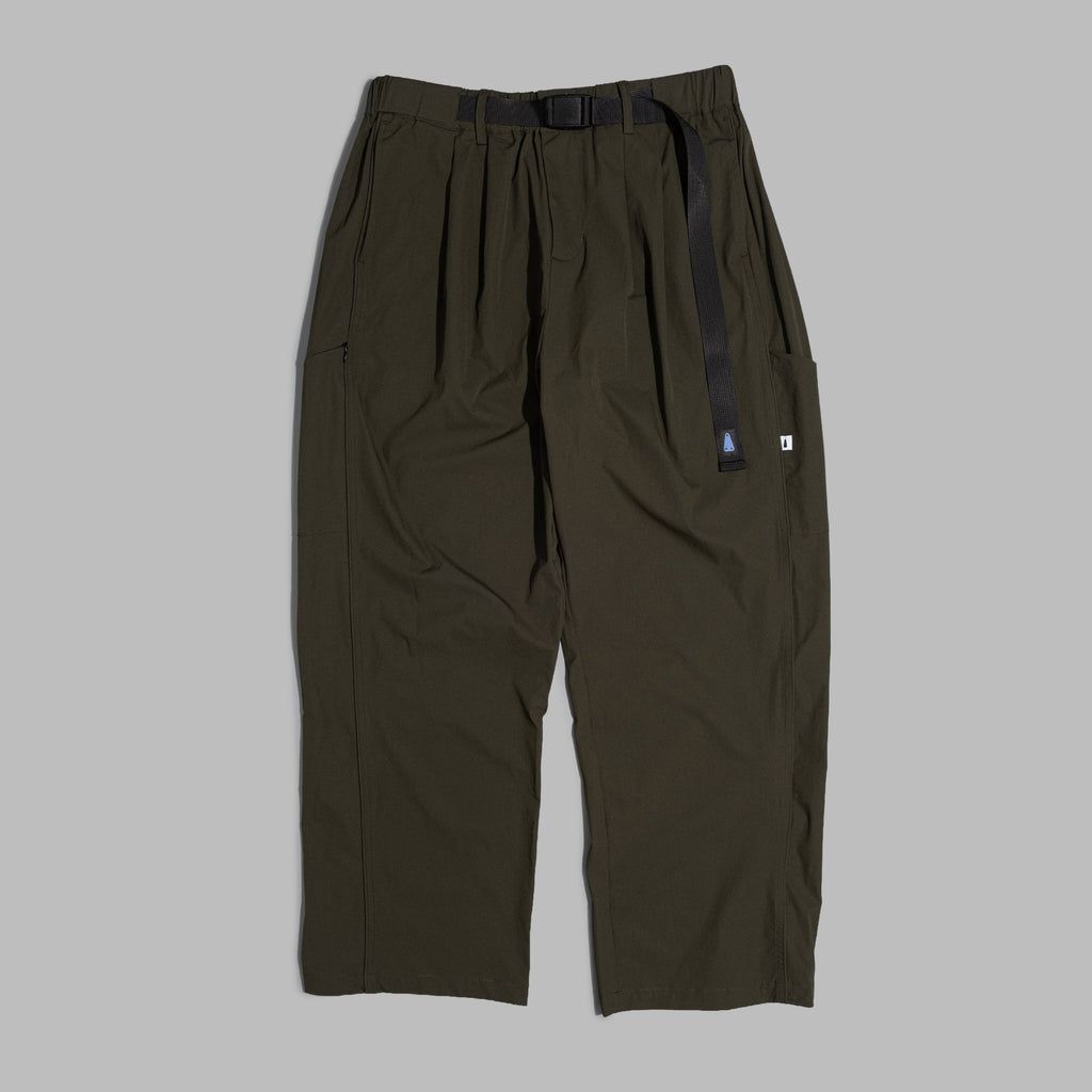 Panel Pants / Nylon - Green-0