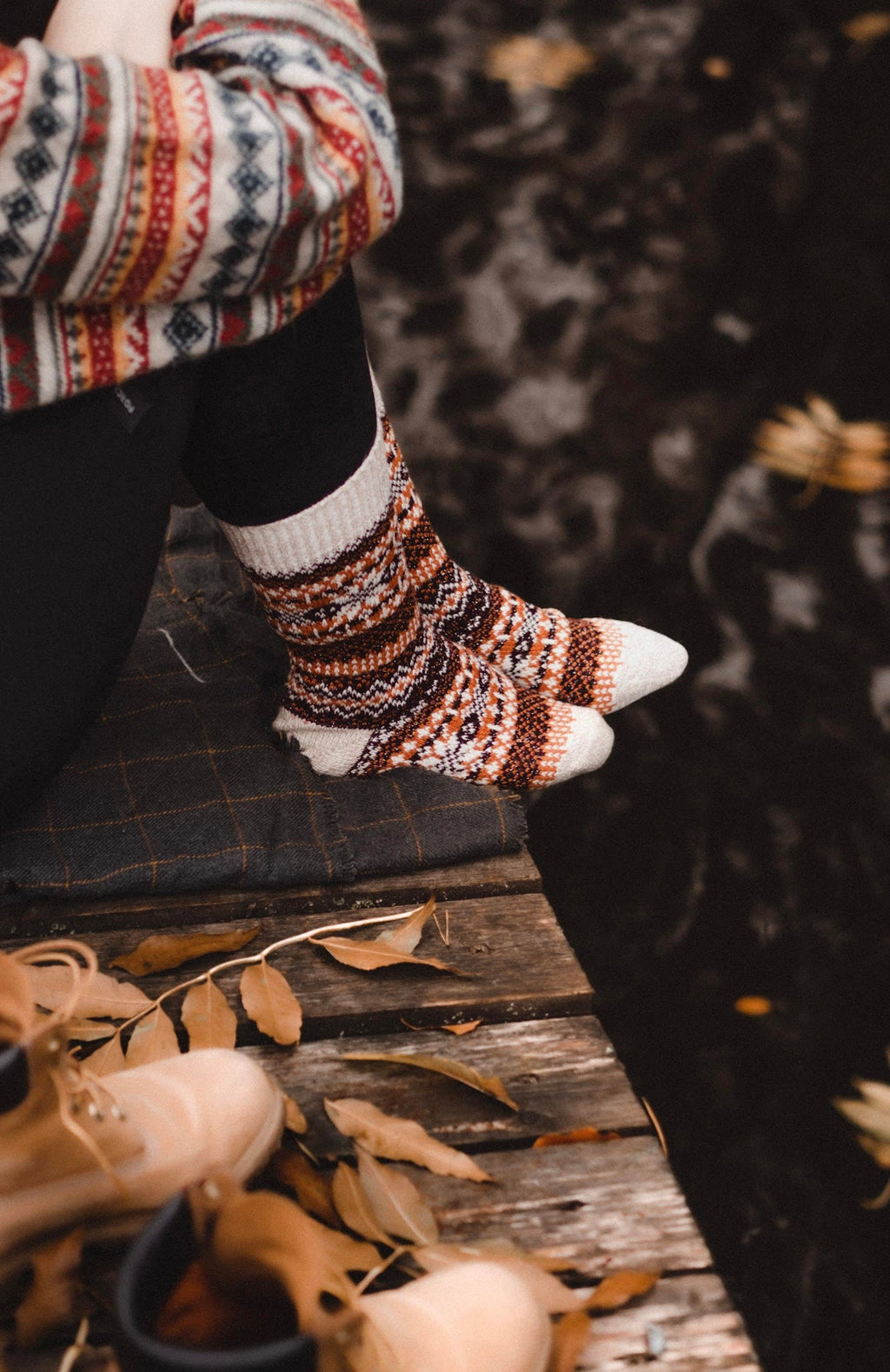 Asenka Pumpkin Cozy Socks-1