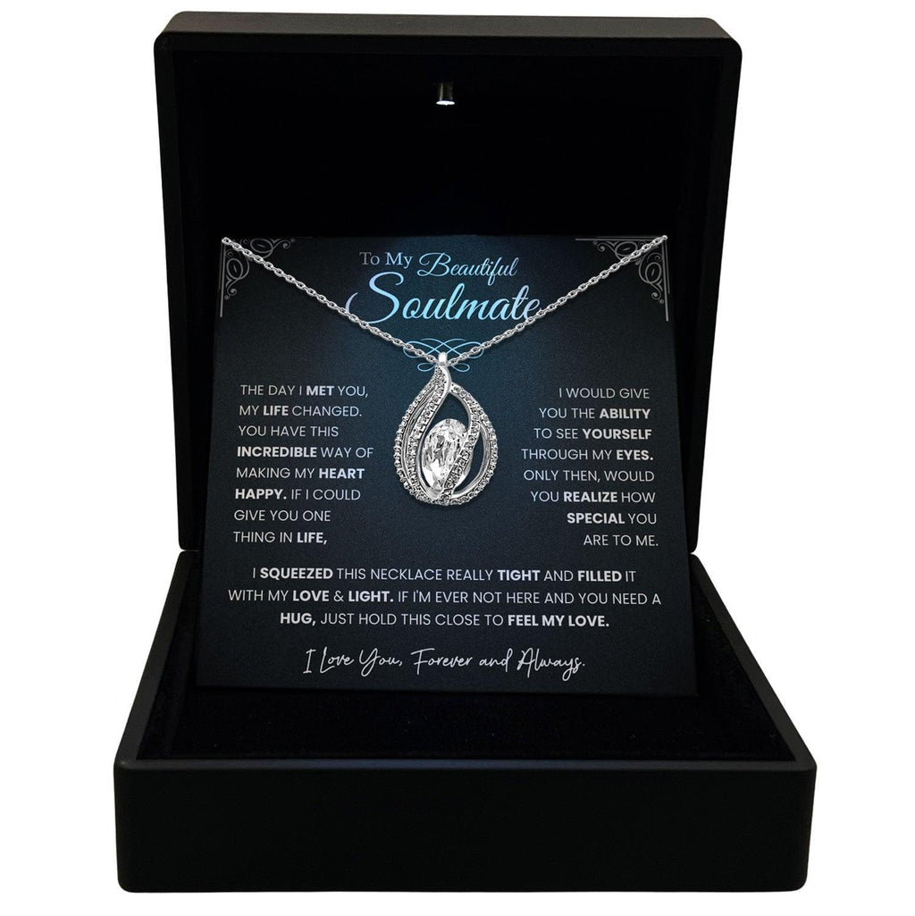 TRYNDI™ To My  Beautiful Soulmate Birdcage Necklace With Authentic Swarovski Crystals-0