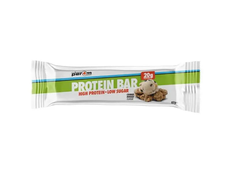Per4m cookie dough protein bar in premium packaging, low sugar 20g protein snack — view 4