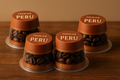 Peru coffee pods in a sleek box, medium roast single serve blend with caramel notes