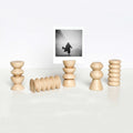 Totem Wooden Picture / Postcard Stand - Set of 5 Tall Stands-0