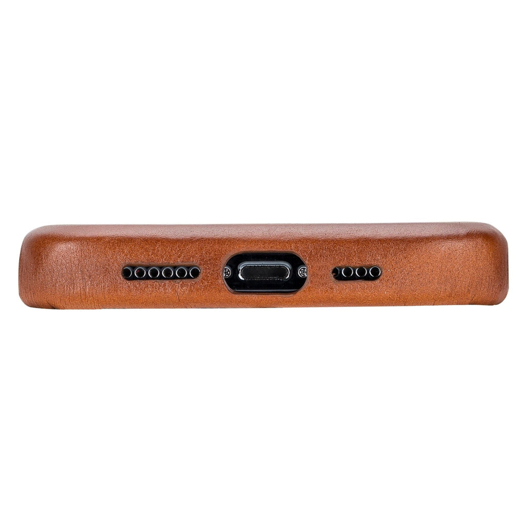 Pinedale genuine leather snap-on phone case for iPhone 13 with MagSafe compatibility and premium finish — view 4