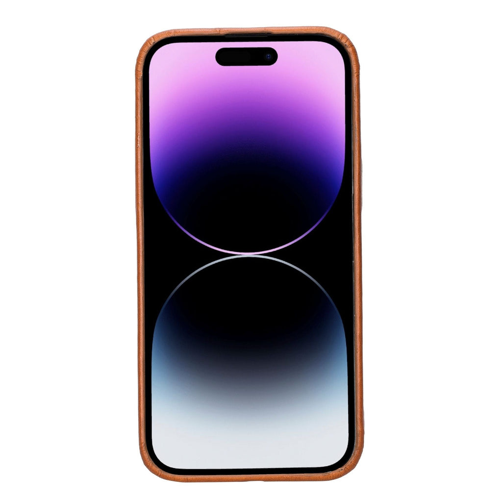 Pinedale genuine leather snap-on phone case for iPhone 13 with MagSafe compatibility and premium finish — view 3