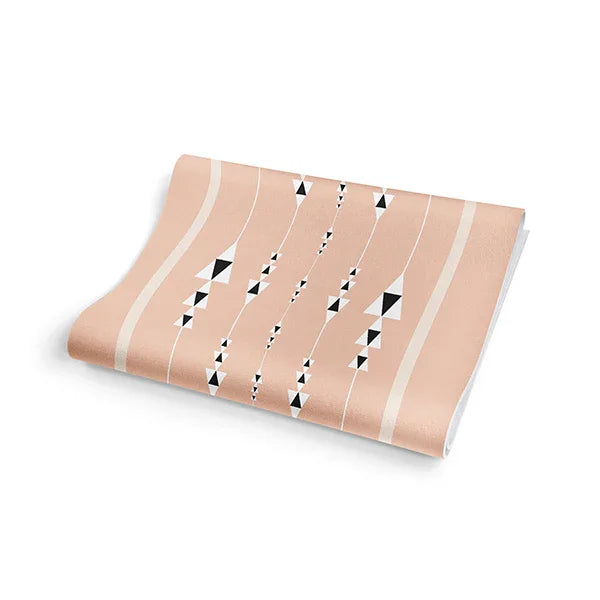 Tan eco-friendly 6mm non-slip yoga mat unrolled on the floor for fitness and pilates practice — view 4