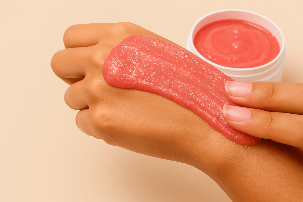 Foaming Sugar Scrub with Pink Clay-3