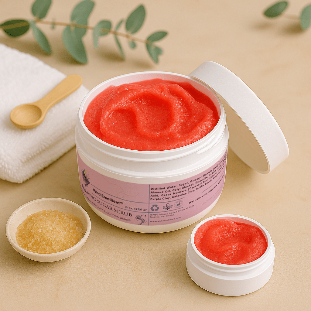 Foaming Sugar Scrub with Pink Clay-1