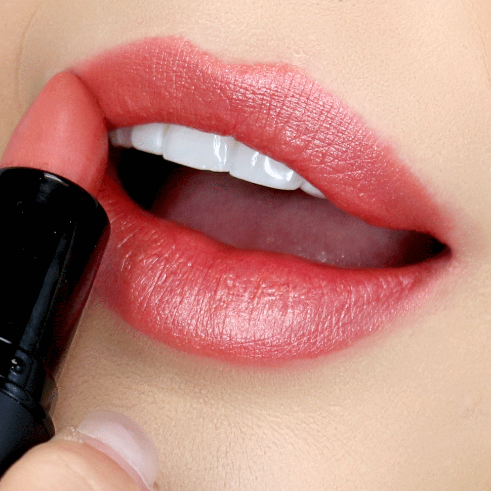 Velvet semi-matte lipstick tube in rich color showcasing smooth hydrating formula for natural clean beauty — view 15