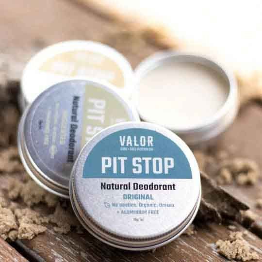 Small 30g tin of Pit Stop Original organic natural deodorant paste for daily freshness — view 2