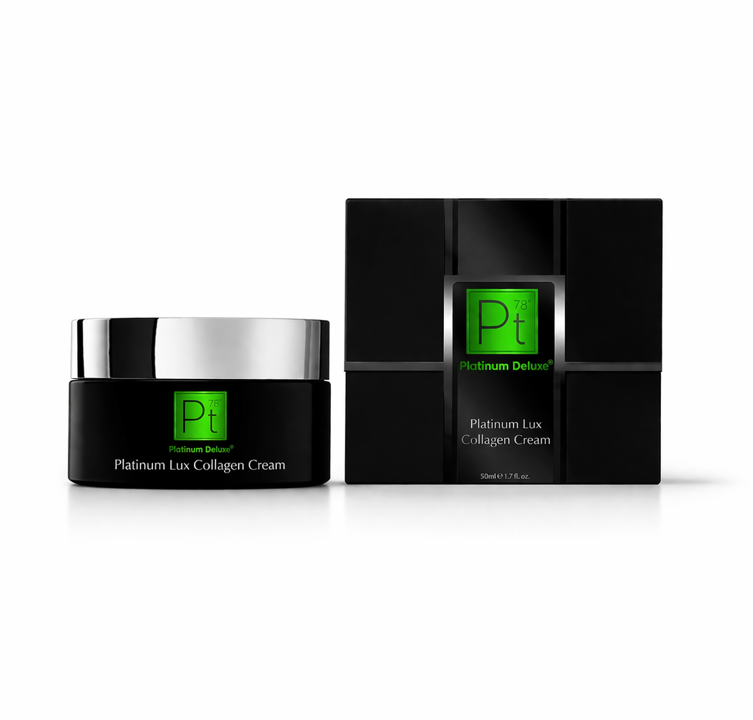 Platinum Lux Collagen Cream jar, premium anti-aging face moisturizer with colloidal platinum for radiant skin — view 5
