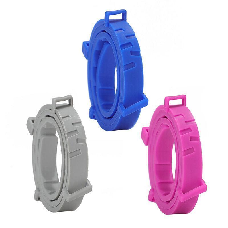 Adjustable flea and tick collar in waterproof silicone for dogs and cats with natural repellent — view 2