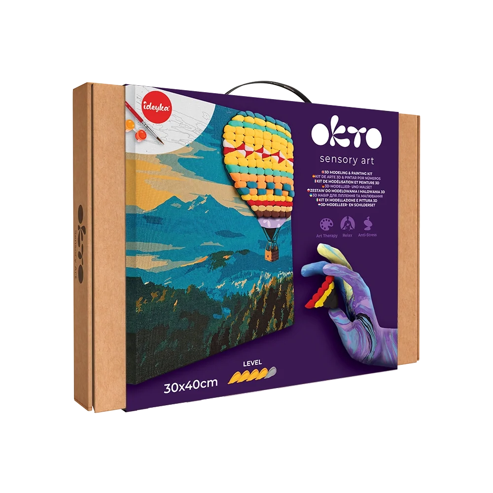 3D modeling+painting kit "Hot air balloon flight"-3