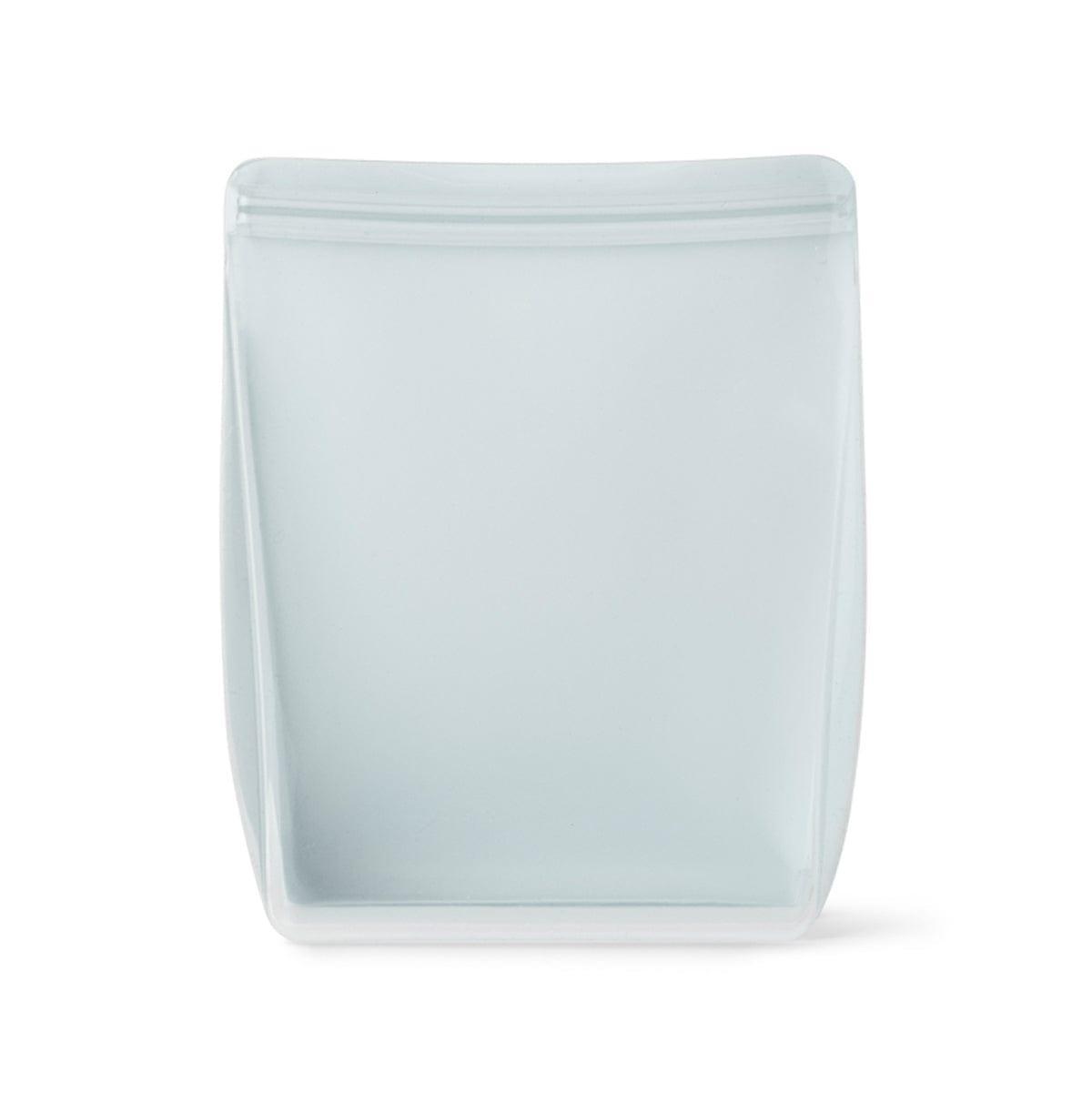 Porter reusable silicone stand-up food storage bag in mint green, 1.5 liter capacity. — view 3