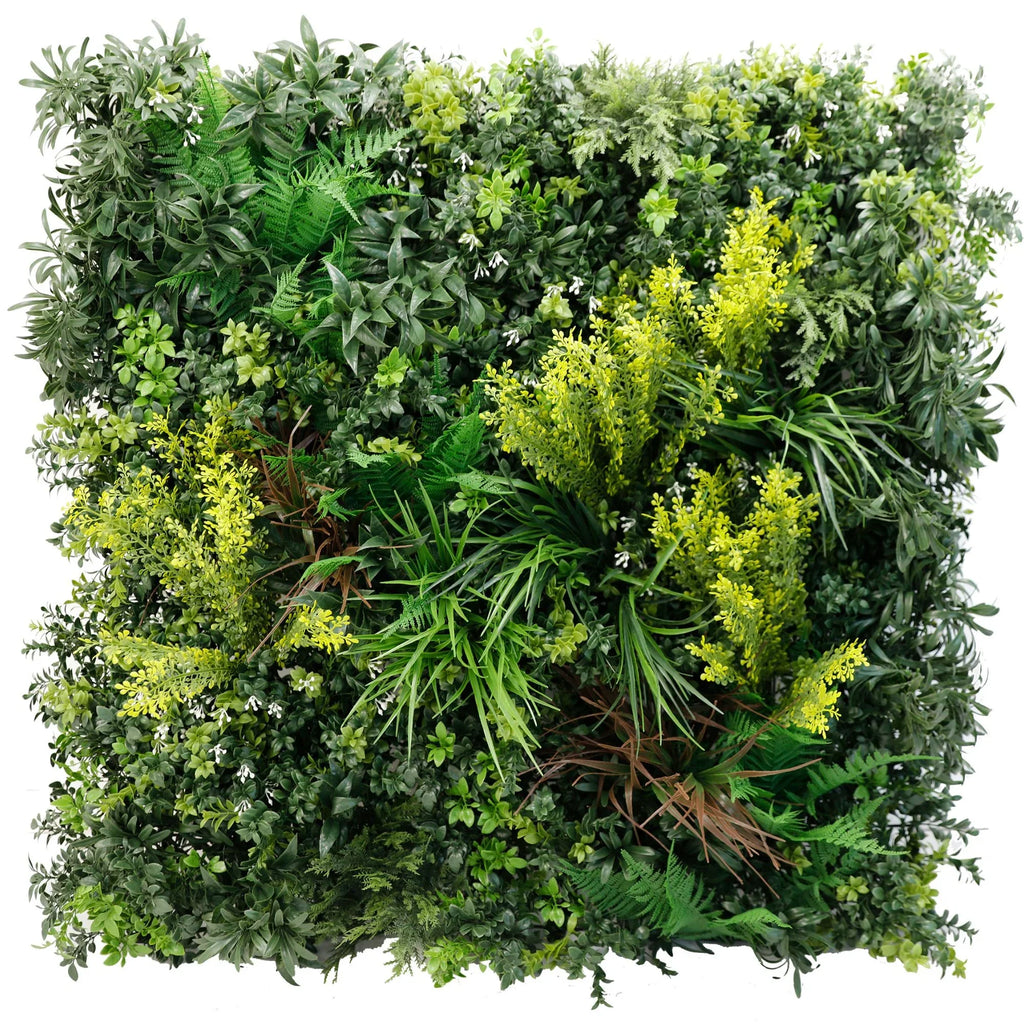 Tropical Vibe Artificial Vertical Garden Green Wall Panel 35×35in – NFPA 701 Certified – UV Resistant – Commercial Grade-3
