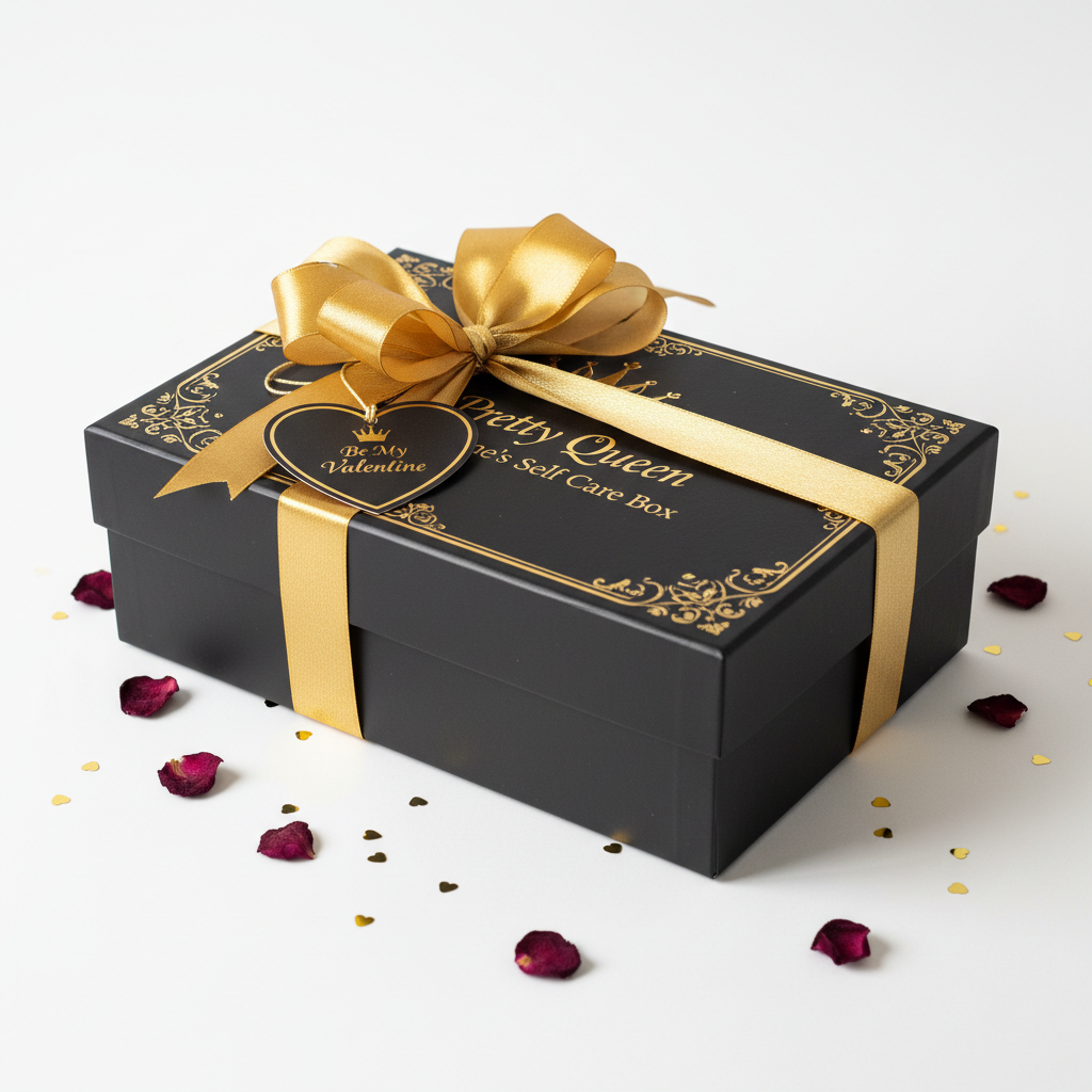 Pretty Queen self care box, premium spa gift set with elegant body care essentials and packaging — view 2