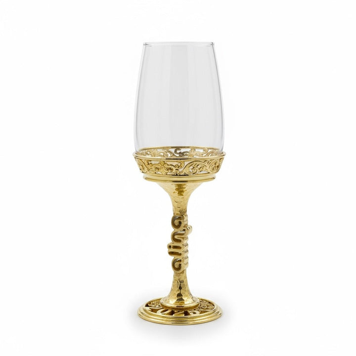 Personalized wine glasses set | engraved electro-formed stem and base wedding gift | set of 2 or 4