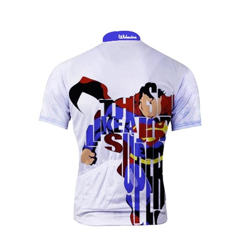 Men's short sleeve mountain bike cycling jersey featuring a bold spider design and full front zipper — view 3