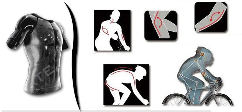 Men's pro team long sleeve cycling jersey and 9D gel padded pants uniform set — view 4