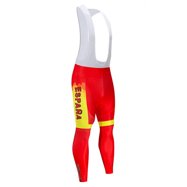 Espana men's long sleeve cycling jersey set with 9D gel padded bib in quick-dry fabric — view 5