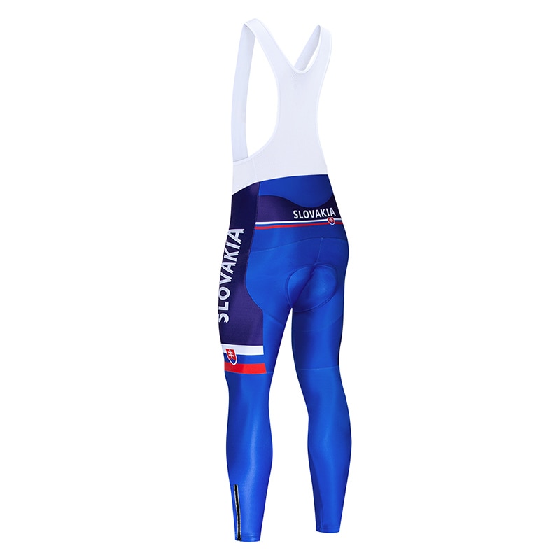Men's long sleeve cycling jersey and gel padded bib pants uniform set for mountain biking — view 4