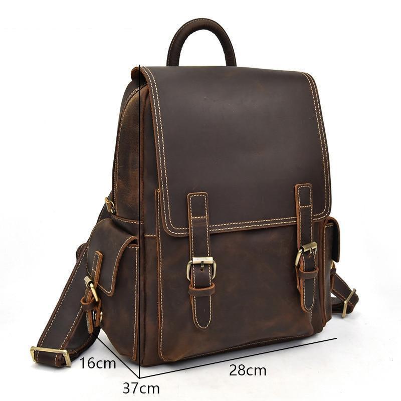 The Freja Backpack | Handcrafted Leather Backpack-3