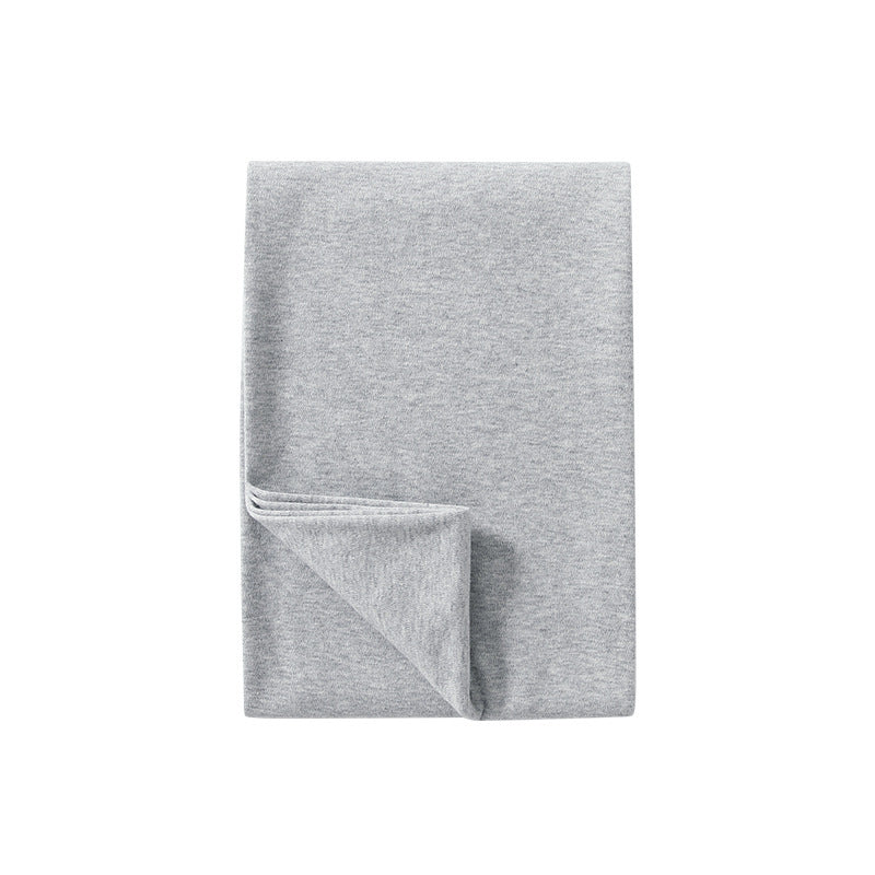 Newborn cotton wrap quilt in solid color, soft baby blanket neatly folded for cozy nursery. — view 4