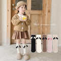 Mommy and me dog-ears knee-high socks in soft cotton blend for matching family outfits