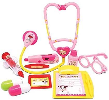 Kongsuni hospital play toy gift set with colorful plastic doctor accessories and pretend medical tools — view 3