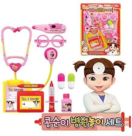 Kongsuni hospital play toy gift set with colorful plastic doctor accessories and pretend medical tools — view 4
