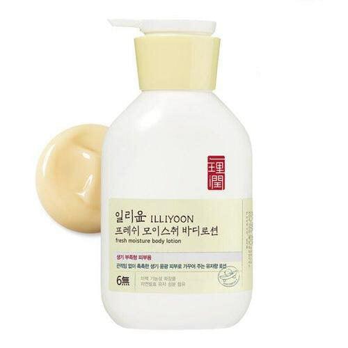 ILLIYOON Fresh Moisture body lotion 350ml pump bottle for dry skin brightening and daily gentle hydration