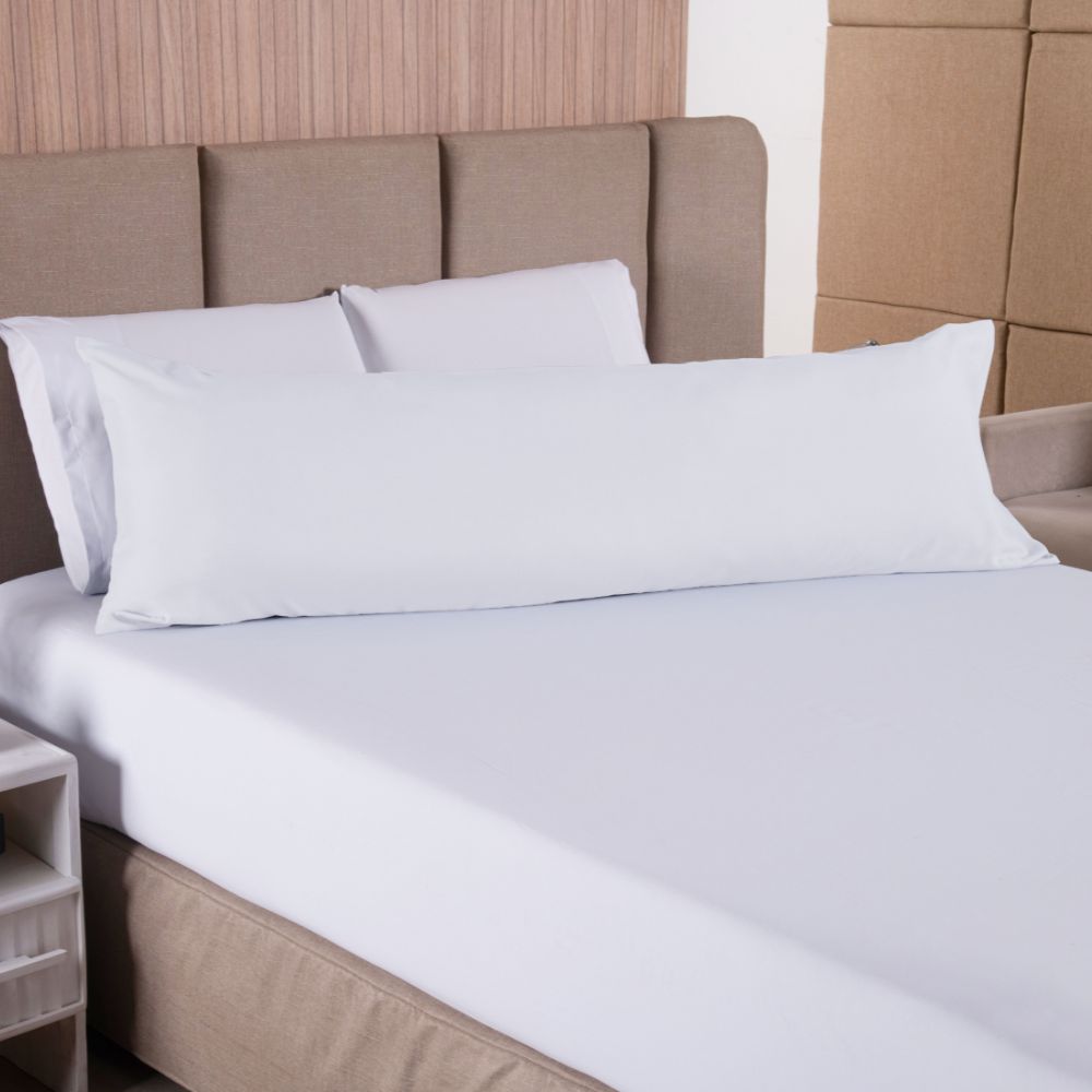 Long microfiber body pillow cover with a convenient zipper closure for everyday comfort — view 2
