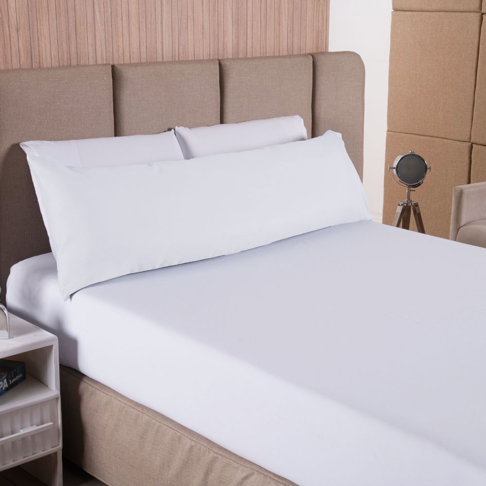 Long microfiber body pillow cover with a convenient zipper closure for everyday comfort — view 4