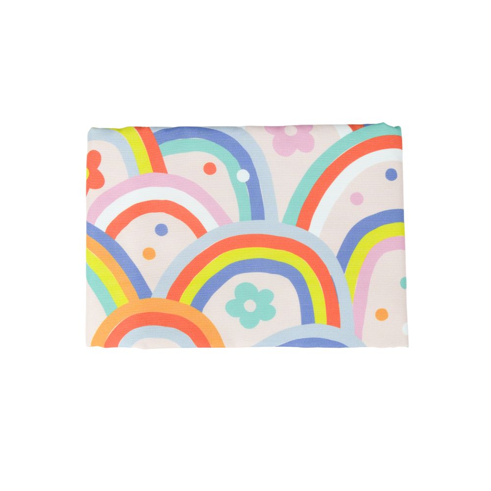 Printed microfiber body pillowcase with zipper closure laid out flat for modern bedroom bedding — view 3