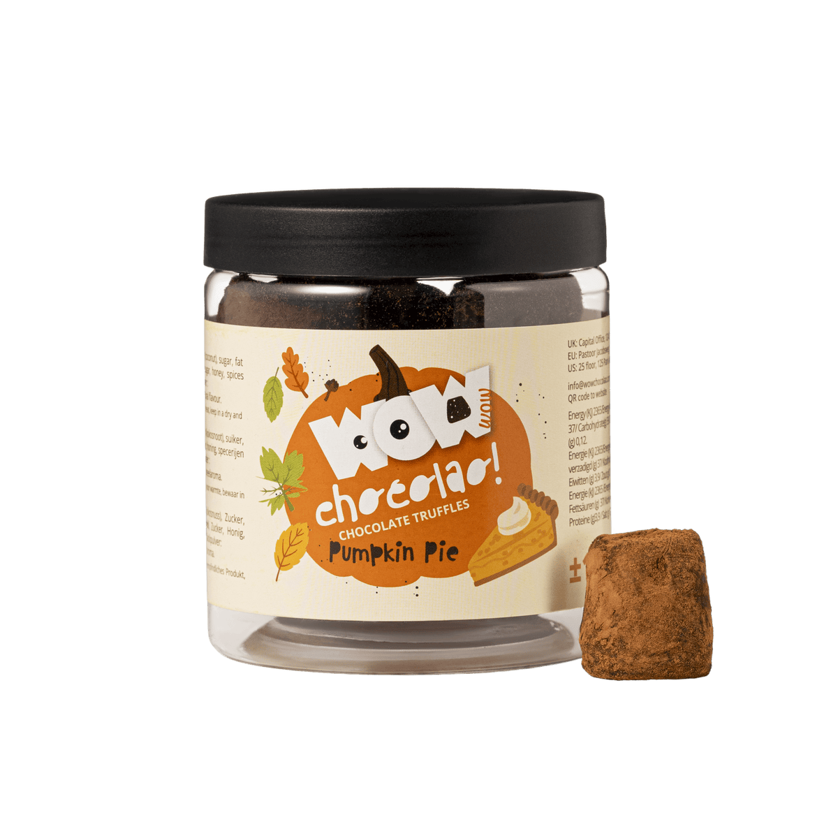 Pumpkin Pie Chocolate Truffles Gift Jar 130g | Autumn Dessert Chocolate-0
