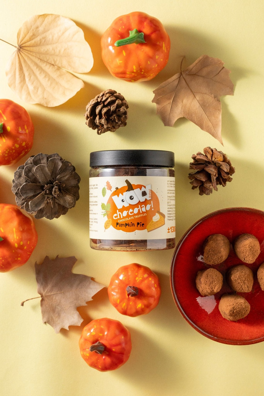 Pumpkin Pie Chocolate Truffles Gift Jar 130g | Autumn Dessert Chocolate-3