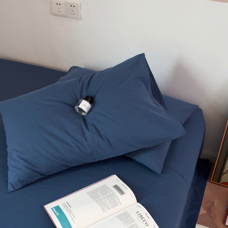 Pure cotton 2 piece pillowcase set in standard size, soft breathable fabric for adult bedding. — view 3
