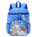 Kids backpack in bright colors featuring storybook illustrations, reflective strips, and comfortable ergonomic shoulder straps