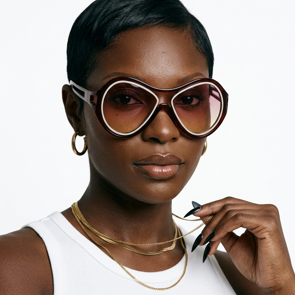 Free Spirit Plastic Oversized Sunglasses-0