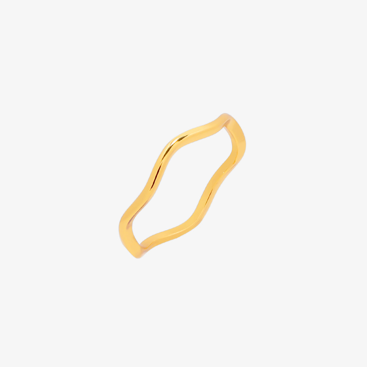 Minimalist Wave Ring-0