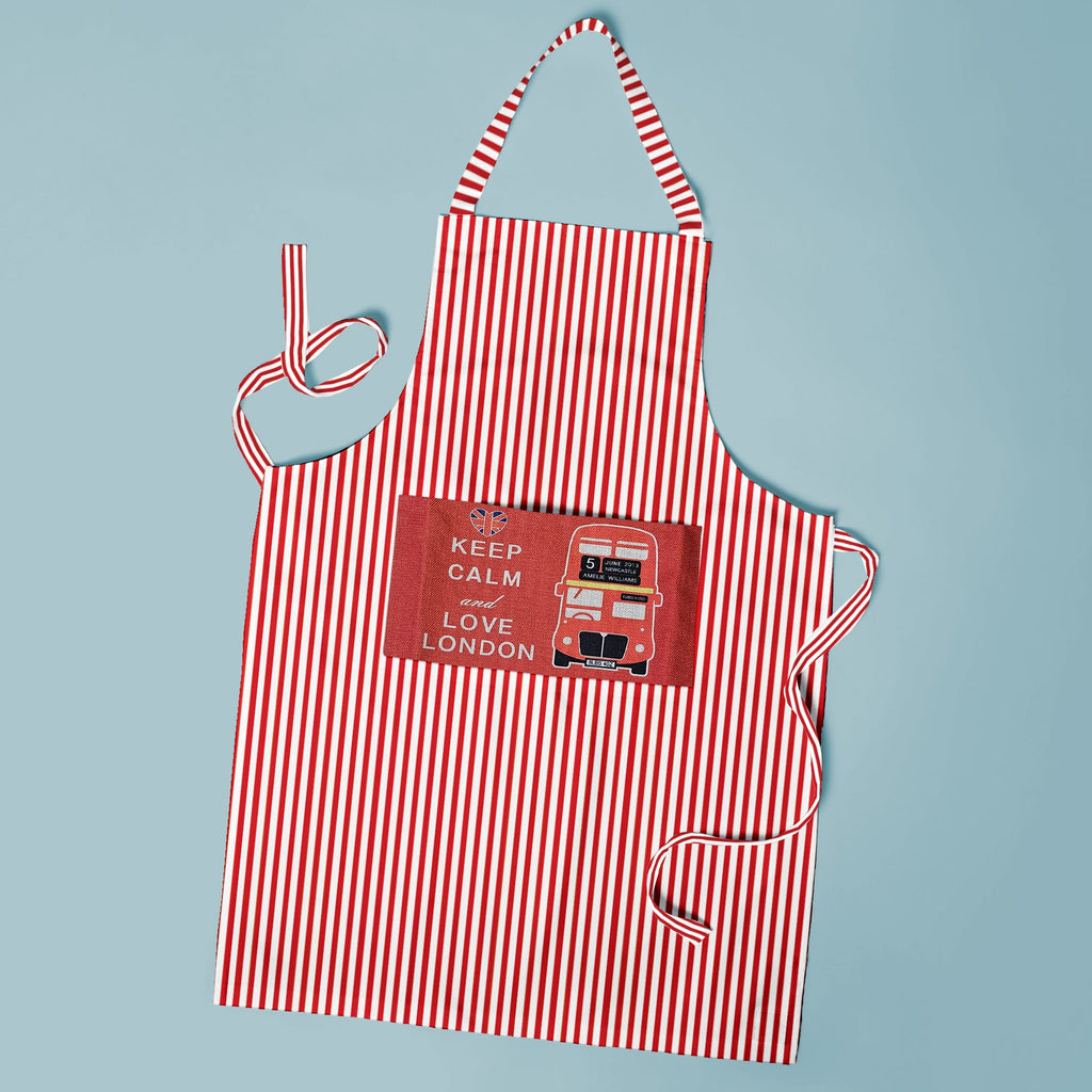 Modern cotton bib cooking apron with adjustable neck strap and front pocket for kitchen use — view 3